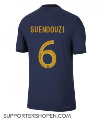 Frankrike Matteo Guendouzi #6 Hemma Matchtröja VM 2022 Kortärmad